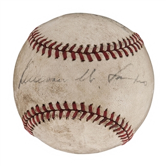 Kenesaw M. Landis Single-Signed Baseball Circa 1939 (PSA/DNA)